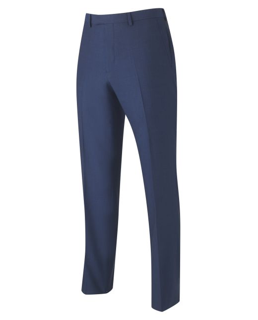 Navy Tailored Business Suit Trousers - MFT508NAV - Large Image