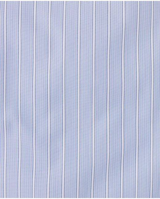 Noah Blue White Stripe Made To Measure Shirt - Large Image