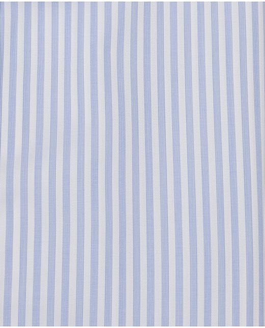 Patrick Blue Satin Stripe Made To Measure Shirt 