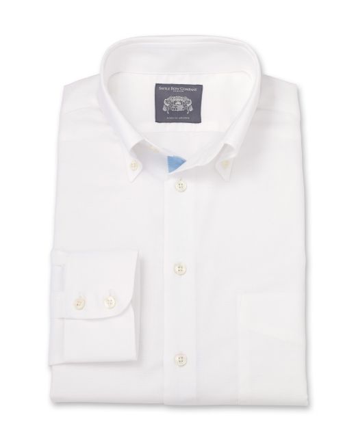 Rupert White Oxford Made To Measure Shirt
