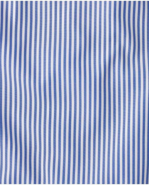 Stewart Blue Bengal Stripe Made To Measure Shirt - Large Image