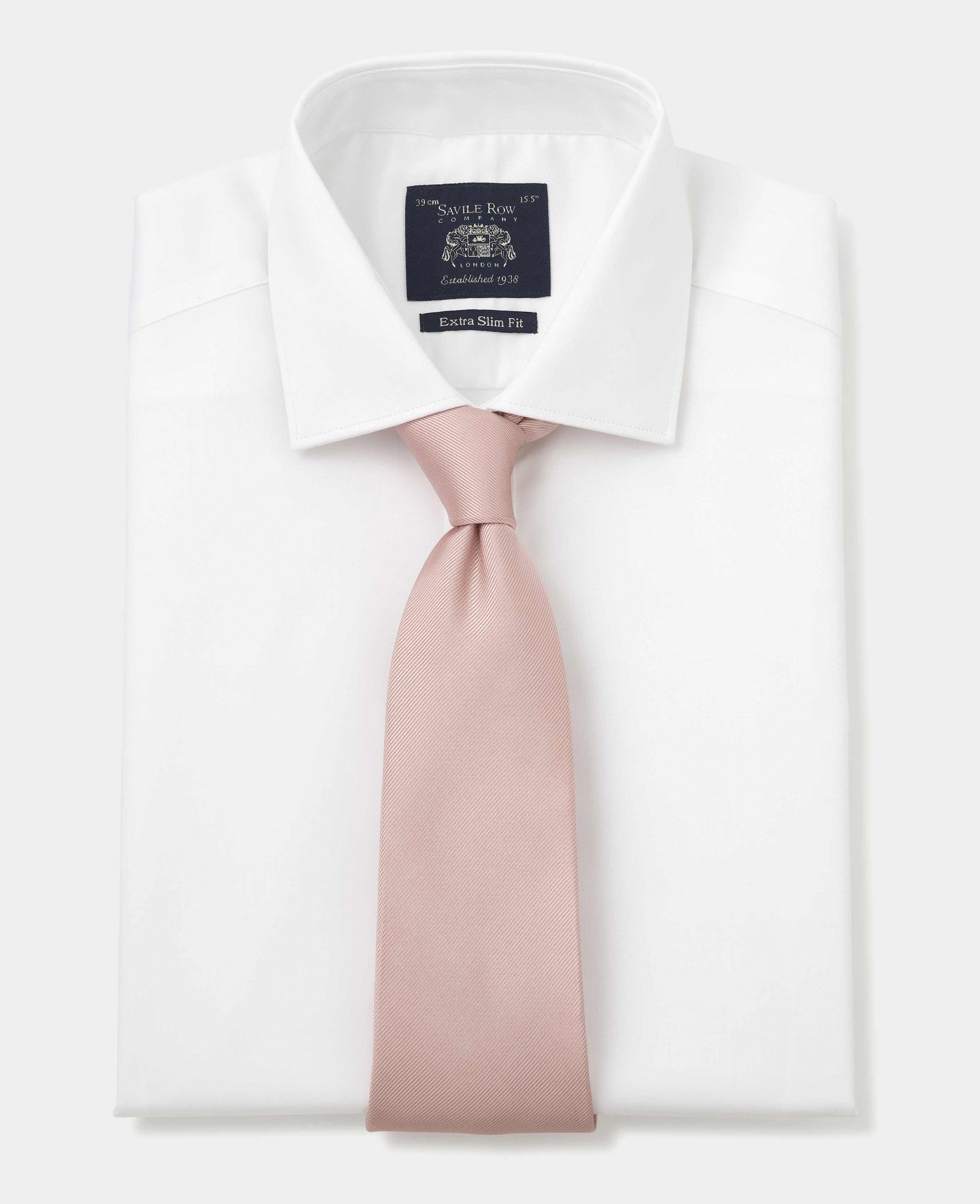 White Twill Extra Slim Shirt - Single Cuff 17
