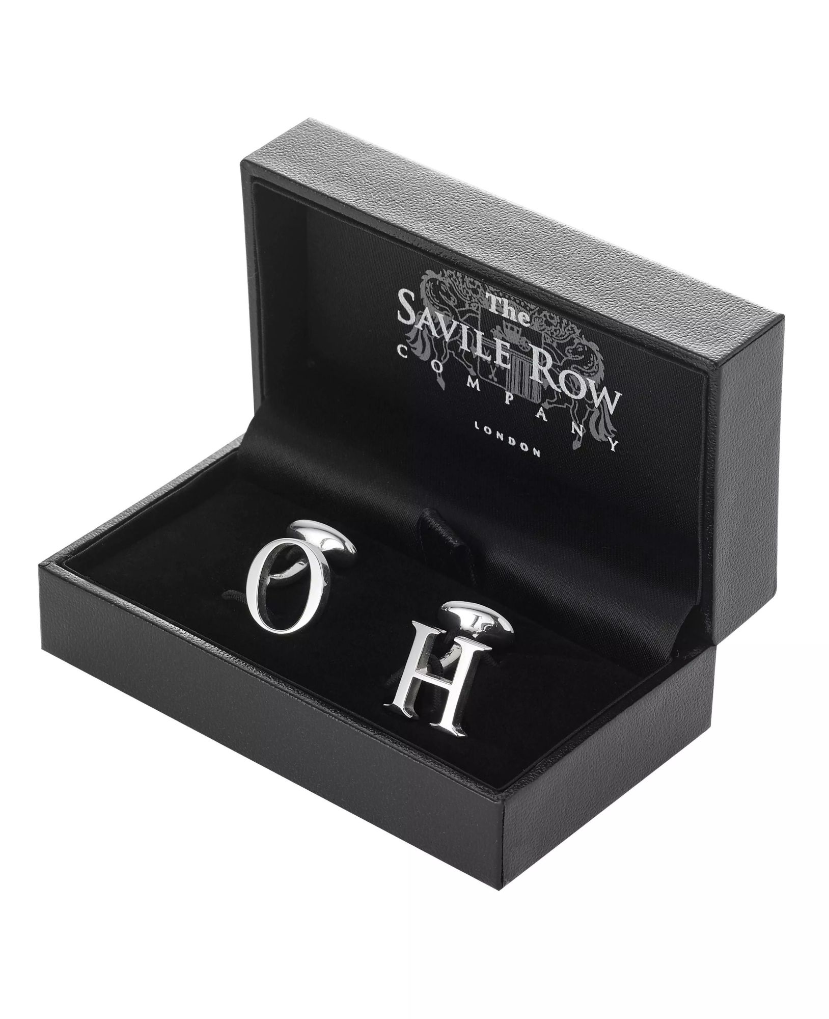 Initial Letter Sterling Silver Cufflinks D