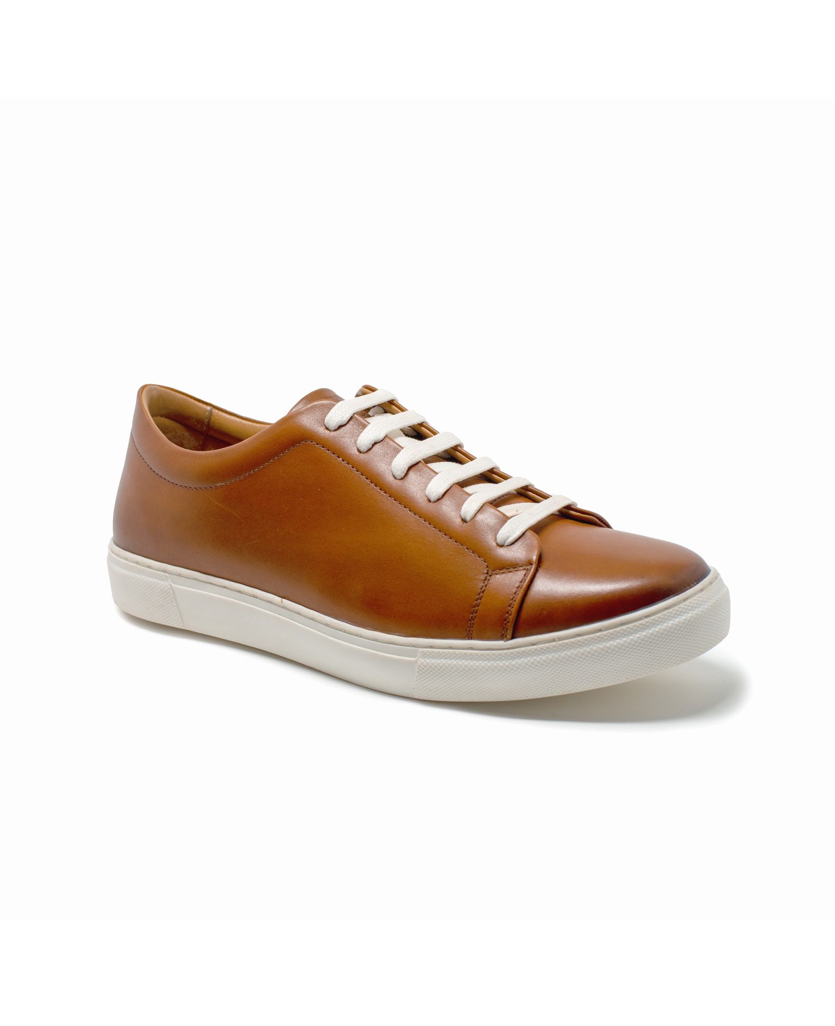 Tan Leather Trainers 8