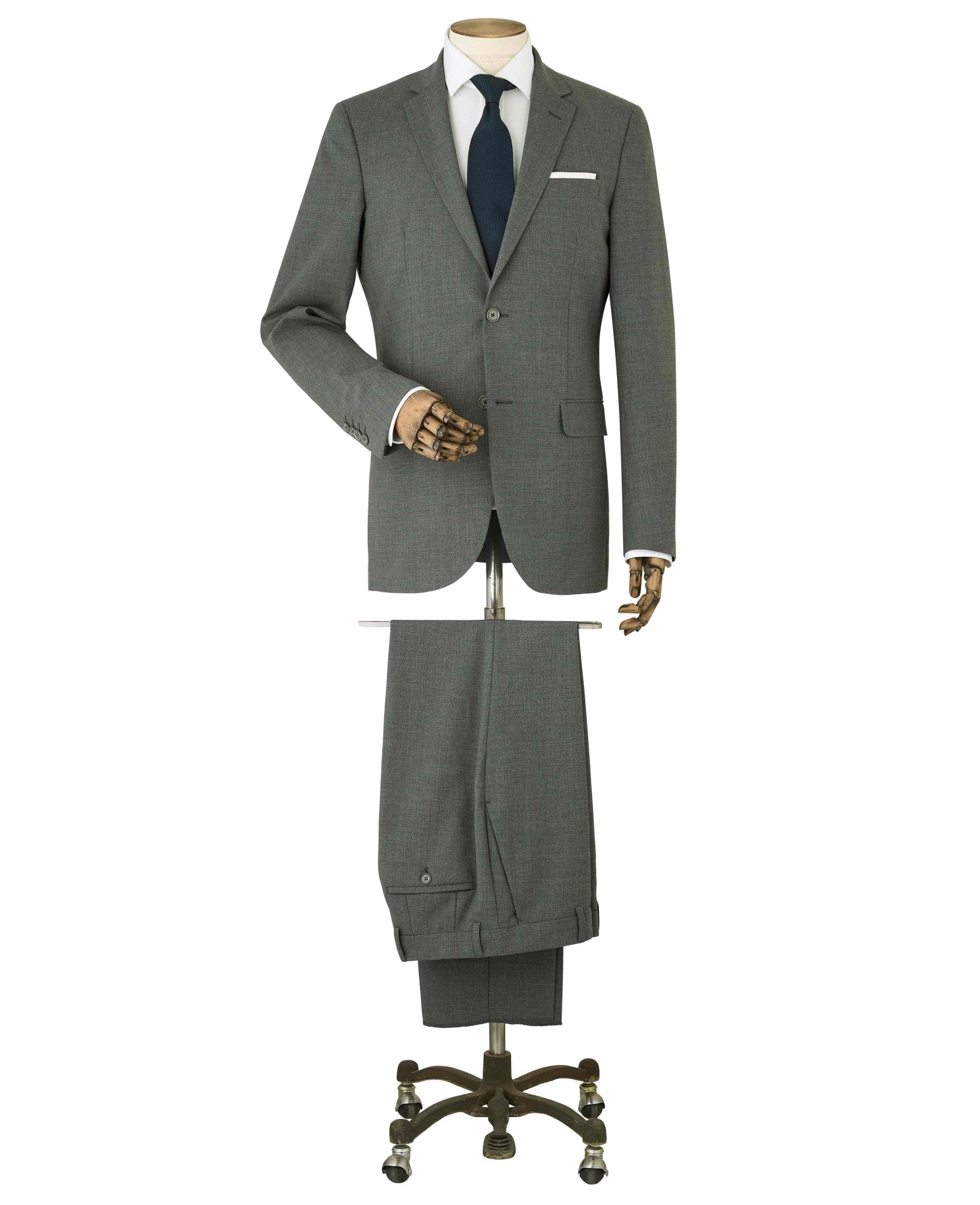 Grey Wool-Blend Tailored Suit by Savile Row Company