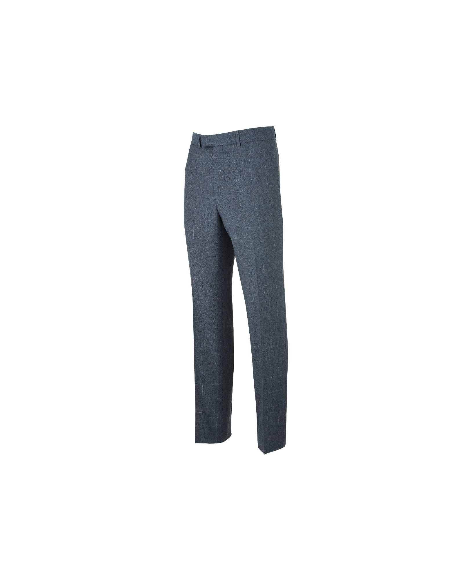 Grey Check Suit Trousers 36