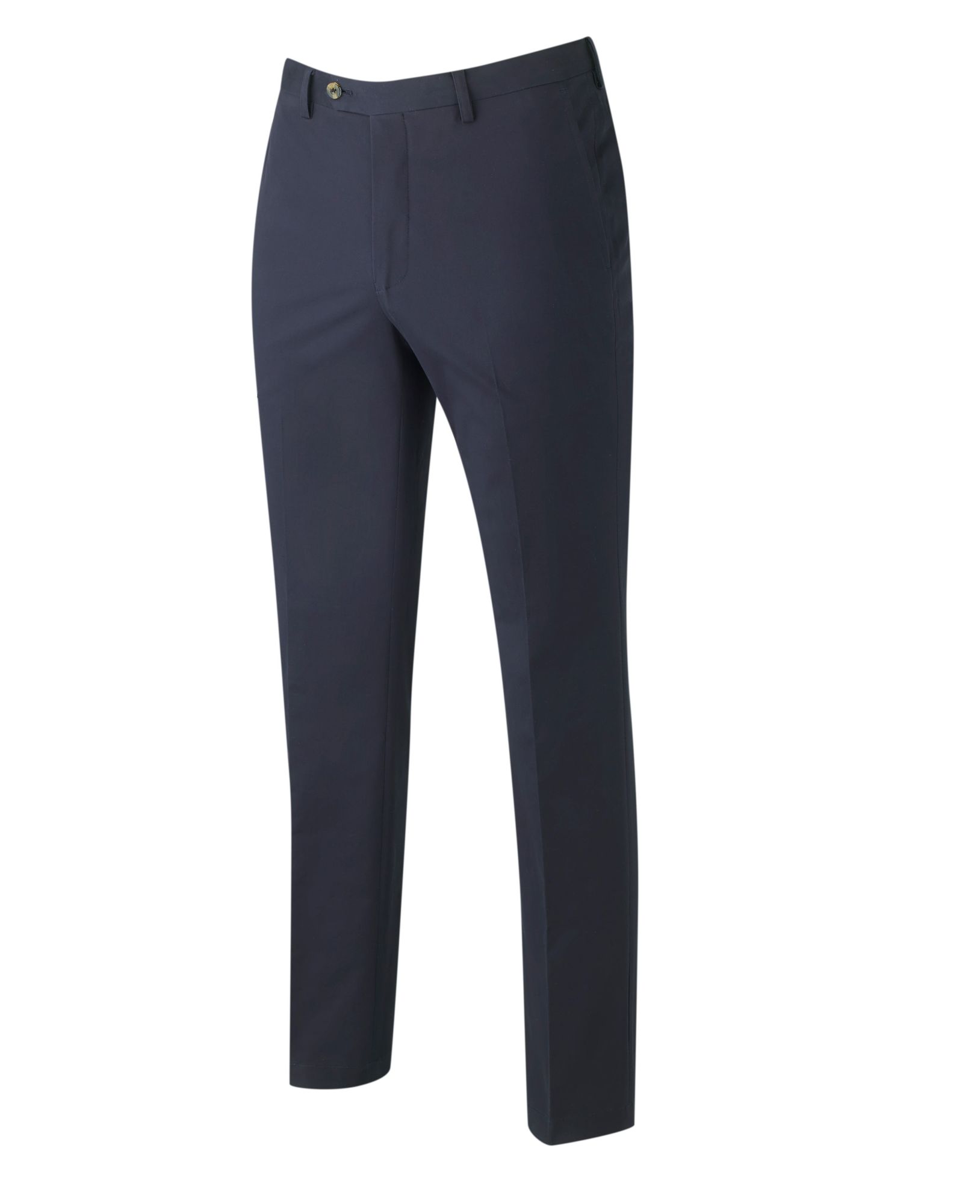 navy flat front slim fit chino 30" 32"