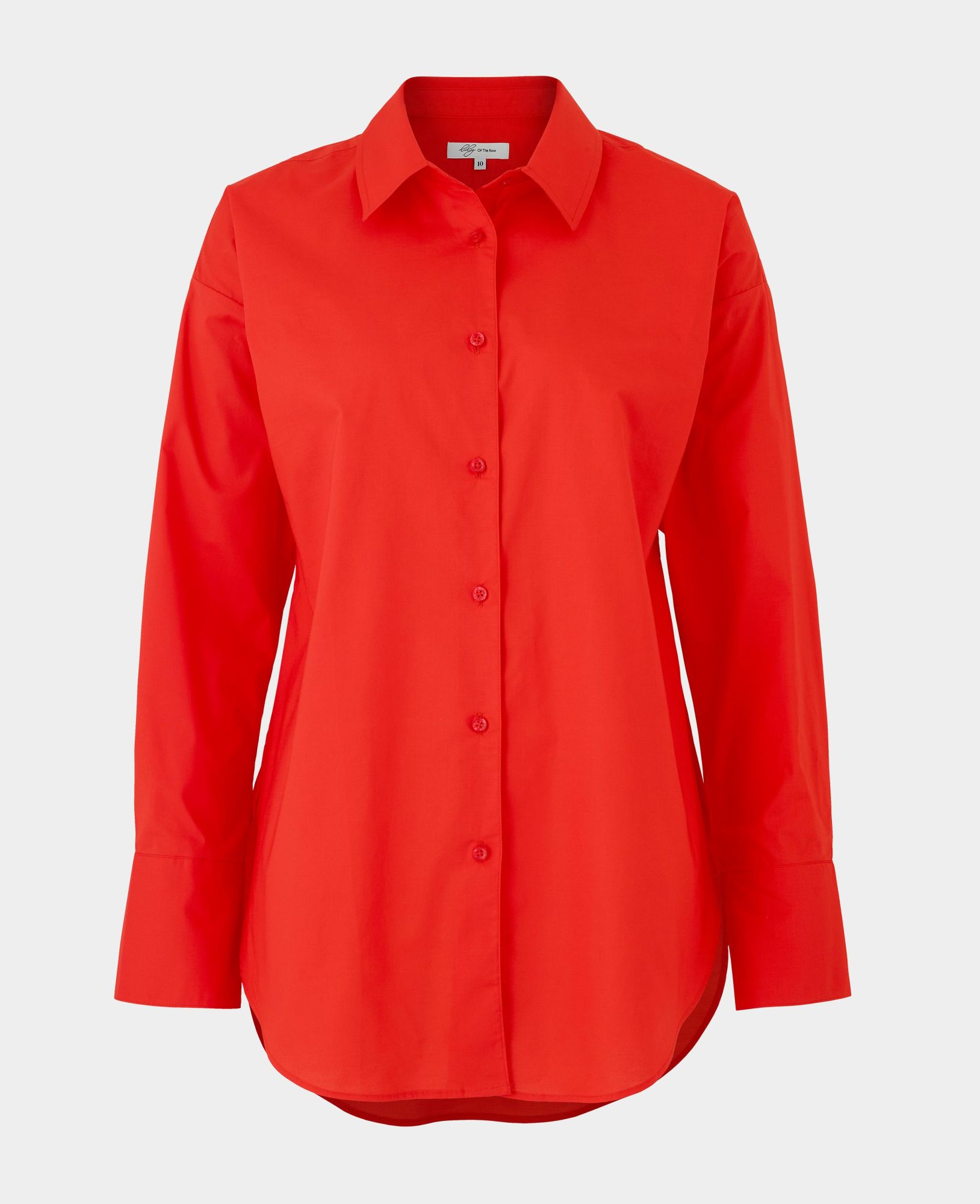 Women's Red Oversized Shirt 14