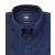 Navy Linen-Blend Classic Fit Short Sleeve Shirt