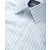 White Sky Blue Stripe Classic Fit Non-Iron Shirt - Single Cuff