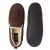Chocolate Microsuede Moccasin Slippers