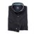 Black Fine Twill Button-Down Casual Shirt - 1399BLK