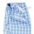 Blue White Check Cotton Lounge Pants - Waist Detail - MLP1061BLU