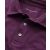 Deep purple Cotton-Piqué Long Sleeve Polo Shirt  - Collar Detail - MPL650AUB