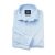 Sky Blue Twill Slim Fit Shirt in Shorter Length - 1398SKY