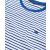 White Blue Striped Cotton Jersey Crew Neck T-Shirt - Collar Detail - MTS102BLW