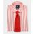 Red Slim Fit Striped Shirt - Double Cuff