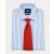 Sky Blue Slim Fit Striped Formal Shirt - Double Cuff