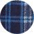 Navy Blue Ivory Check Fleece Supersoft Dressing Gown