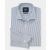 Navy Fine Stripe Slim Fit Formal Shirt - Single Cuff