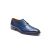 Royal Blue Leather Hand-Painted Derby Brogue