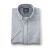 White Blue Stripe Linen-Blend Short Sleeve Shirt