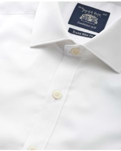 White Twill Extra Slim Shirt - Single Cuff