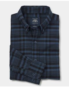 Black Navy Check Classic Fit Oxford Shirt