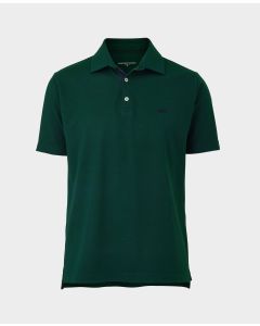 Green Cotton Pique Polo Shirt