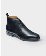 Black Leather Chukka Boots