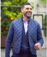 Navy Quilted Gilet - MCC303NAV - Large Image