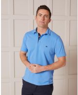 Ocean Blue Short Sleeve Polo Shirt