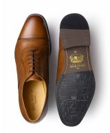 Tan Leather Oxford Shoes