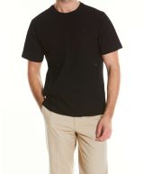 Black Cotton Jersey Crew Neck T-Shirt - MTS101BLK