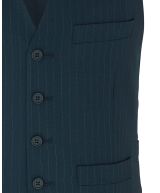 Navy Stripe Tailored Waistcoat - MWC353NAV