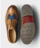 Tan Navy Leather Brogues