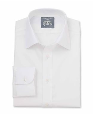Cameron White Pinpoint Made-To-Measure Shirt