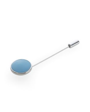 Blue Round Lapel Pin - MTP1052PBL - Small Image 280x344px