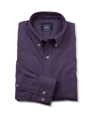 Deep Purple Button-Down Oxford Shirt   - 1188PLM