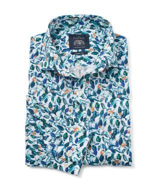 Floral Print Linen-Blend Shirt - 1395FLR