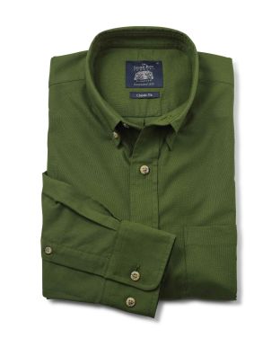Khaki Button-Down Oxford Shirt   - 1188KHA