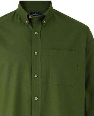 Khaki Button-Down Oxford Shirt   - Chest Detail - 1188KHA