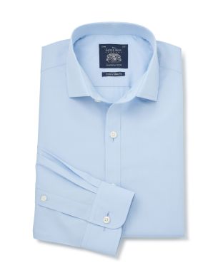 Pale Blue Extra Slim Shirt - Single Cuff - 1345BLU