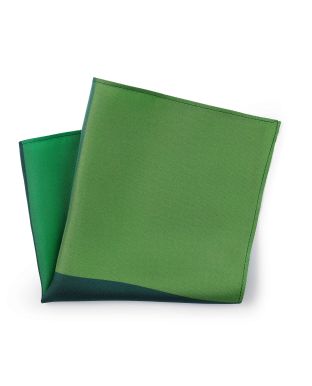 Shades of Green Silk Pocket Square