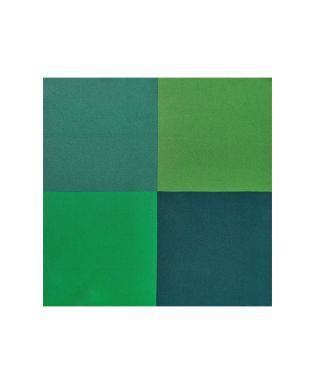 Shades of Green Silk Pocket Square - Flat Detail - MHK477GRN