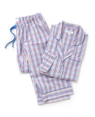 Women's Woven Checked Pyjama Set -  LPJ1004CHK