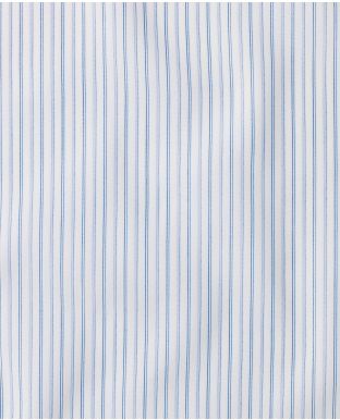 Jeffrey Blue Navy White Fine Stripe Made To Measure Shirt - Large Image