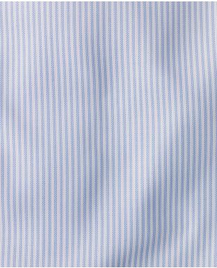 Lucas Blue White Oxford Stripe Made To Measure Shirt