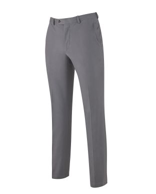 Grey Flat Front Slim Fit Chinos
