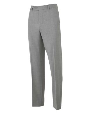 Mid-Grey Wool-Blend Tailored Suit Trousers